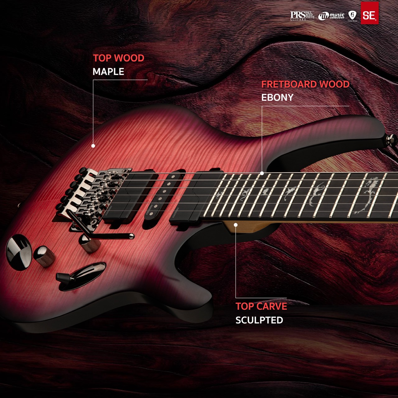 PRS SE CHLEO - HERMAN LI SIGNATURE [FREE BAG] - Music Collection
