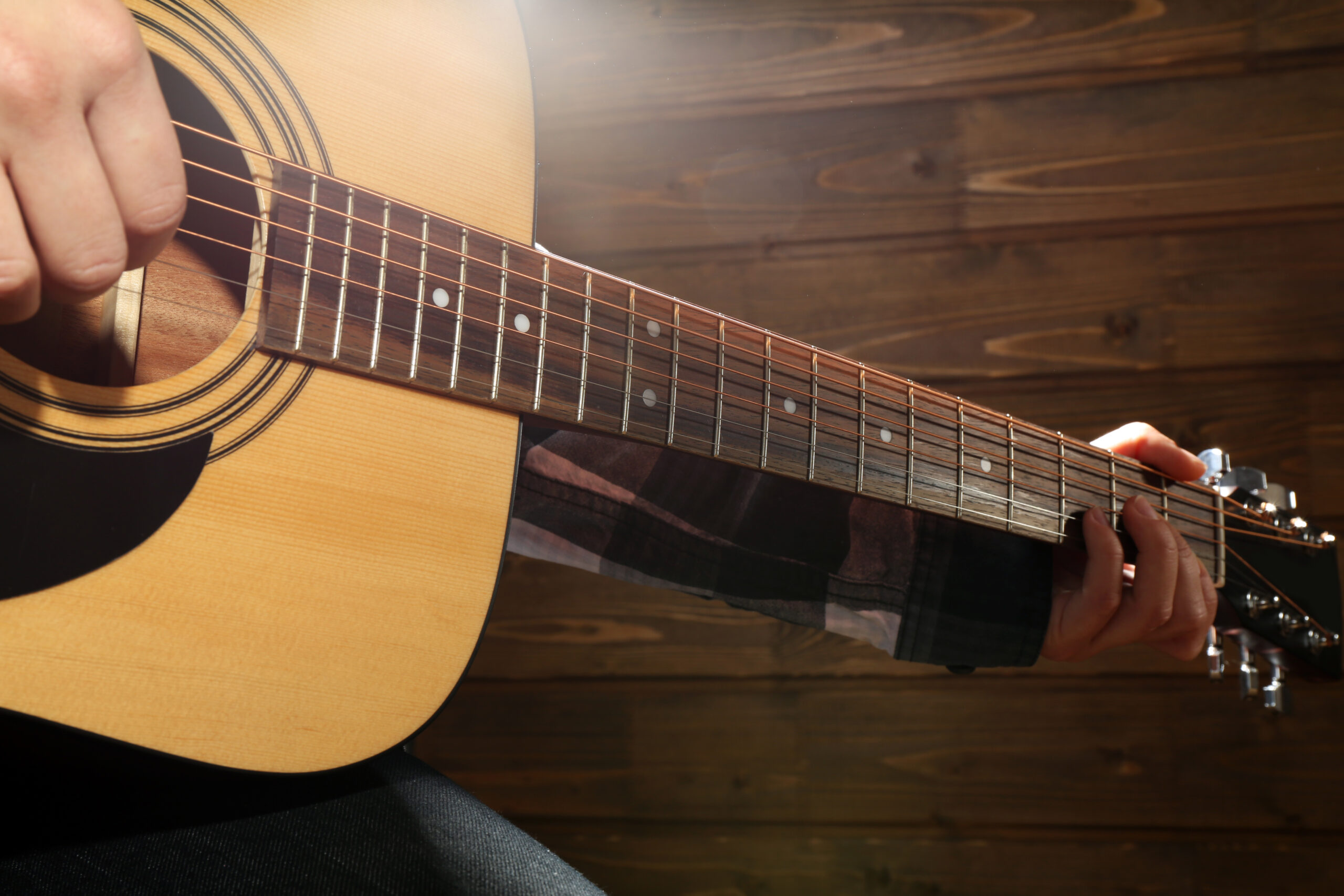 man playing guitar